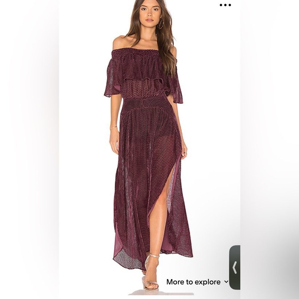 Flynn Skye Miranda Maxi in Berry Velvet